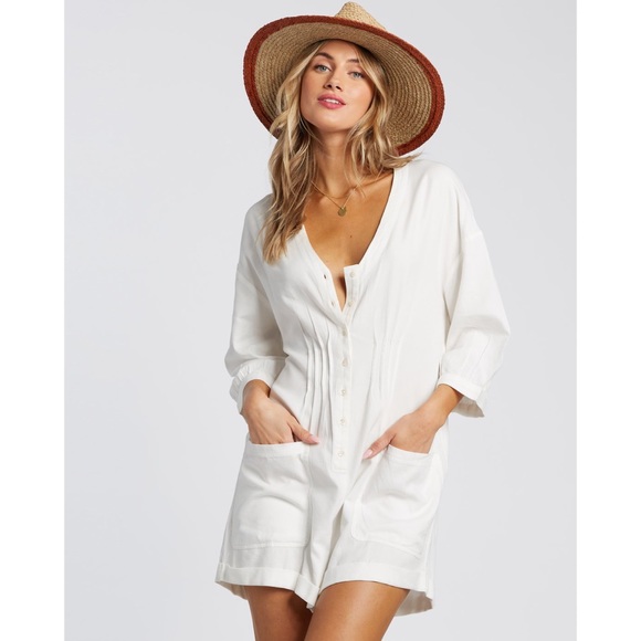 Billabong White Romper • Onesie - Picture 3 of 5